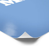 Mendocino California-kaart Perfect Poster (Hoek)