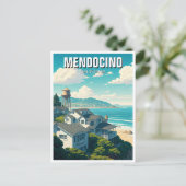 Mendocino California Reizen Briefkaart (Staand voorkant)