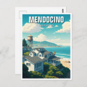 Mendocino California Reizen Briefkaart (Voorkant / Achterkant)