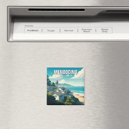 Mendocino California Reizen Magneet (Insitu (Vaatwasser))