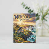 Mendocino Californië Briefkaart (Staand voorkant)