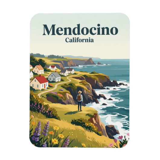 Mendocino Californië Magneet (Verticaal)