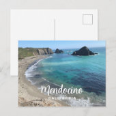 Mendocino Californische kust Briefkaart (Voorkant / Achterkant)