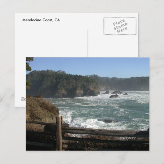 Mendocino Coast, CA Briefkaart (Voorkant / Achterkant)