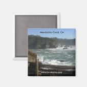 Mendocino Coast, Californië Magneet (Voorkant / Achterkant)