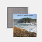 Mendocino Coast, Californië Magneet (Voorkant / Achterkant)