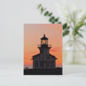 MENDOCINO Lighthouse Point Cabrillo Sunset Briefkaart (Staand voorkant)