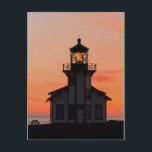 MENDOCINO Lighthouse Point Cabrillo Sunset Briefkaart<br><div class="desc">Hoi daar! Ik hoop dat je deze foto die ik heb gemaakt leuk vindt. Voel je vrij om je eigen tekst toe te voegen! Bekijk mijn winkel voor meer informatie.</div>