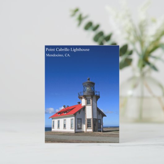 Mendocino Lighthouse Post Card Briefkaart (Staand voorkant)