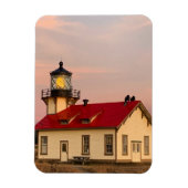 Mendocino Lighthouse Sunset Magneet (Verticaal)
