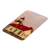 Mendocino Lighthouse Sunset Magneet (Linkerzijde)