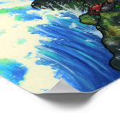 "Mendocino Mermaid" Fairy Fantasy Coast Ocean Art Poster (Hoek)