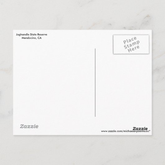 Mendocino Post Card Briefkaart (Achterkant)