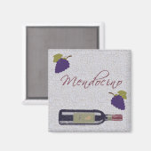 Mendocino Vintage Wijn Magneet (Voorkant / Achterkant)