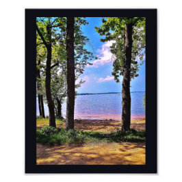 Mendota-meer van Picnic Point Foto Afdruk