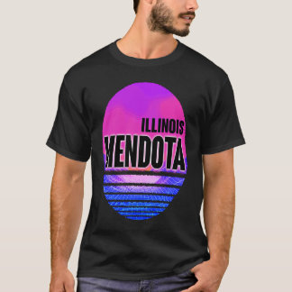  Mendota Vaporwave Illinois T-shirt
