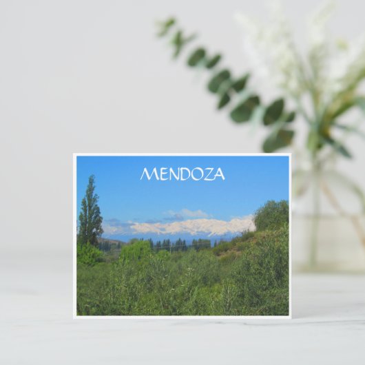 mendoza andes green briefkaart (Staand voorkant)