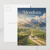 Mendoza Argentinië Briefkaart (Voorkant / Achterkant)