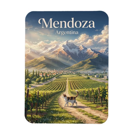 Mendoza Argentinië Magneet (Verticaal)