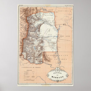 Mendoza, Argentinië Poster