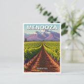 Mendoza Argentinië Reizen Briefkaart (Staand voorkant)