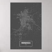 Mendoza, Argentinië (zwart wit) Poster (Voorkant)