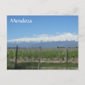 mendoza en sneeuw briefkaart (Voorkant)