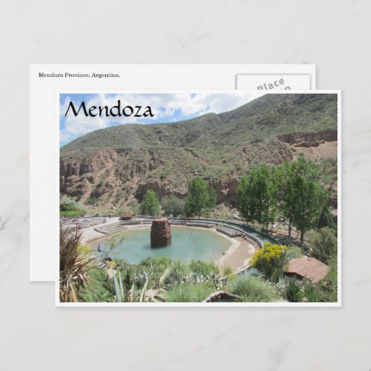 mendoza en springen briefkaart (Voorkant / Achterkant)