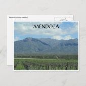 mendoza en wijngaard briefkaart (Voorkant / Achterkant)