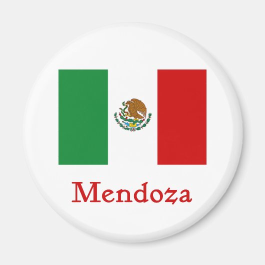 Mendoza Mexicaanse vlag Magneet (Voorkant)