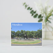 mendoza ronde briefkaart (Staand voorkant)