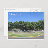 mendoza ronde briefkaart (Voorkant / Achterkant)