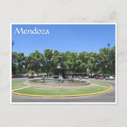 mendoza ronde briefkaart (Voorkant)