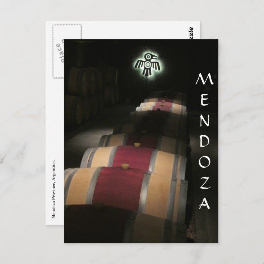 Mendoza vaten Argentinië Briefkaart (Voorkant / Achterkant)