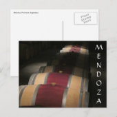 mendoza vino-vaten briefkaart (Voorkant / Achterkant)