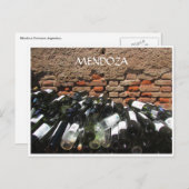 mendoza-wijnflessen briefkaart (Voorkant / Achterkant)