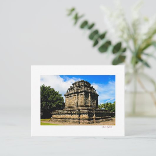 mendut tempel briefkaart (Staand voorkant)