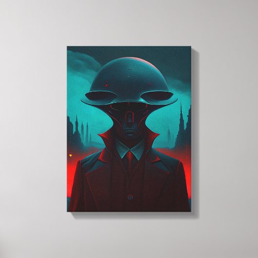 Meneer Alien Canvas Afdruk (Voorkant)