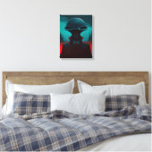 Meneer Alien Canvas Afdruk (Insitu (Slaapkamer))