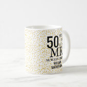 Meneer Altijd Goed Fun 50ste Trouwdag Koffiemok (Voorkant rechts)