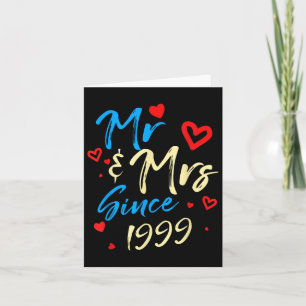 Meneer &amp; mevrouw sinds 1999 koppels 23ste brui kaart