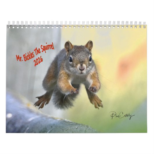 Meneer Bickles De Eekhoorn - middelgrote kalender (Hoes)