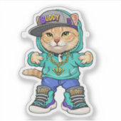 Meneer Buddy Sticker (Voorkant)