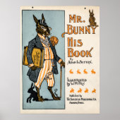 Meneer Bunny, zijn boek - Adam L. Sutton Poster (Voorkant)