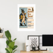 Meneer Bunny, zijn boek - Adam L. Sutton Poster (Thuiskantoor)