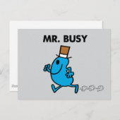 Meneer Busy rent snel Briefkaart (Voorkant / Achterkant)