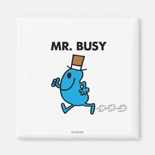 Meneer Busy rent snel Magneet (Voorkant)