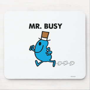 Meneer Busy rent snel Muismat