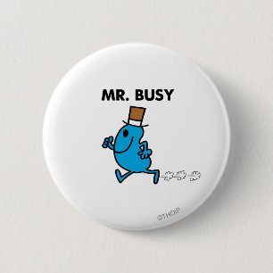 Meneer Busy rent snel Ronde Button 5,7 Cm