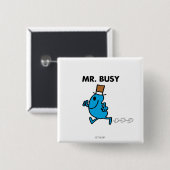 Meneer Busy rent snel Vierkante Button 5,1 Cm (Voorkant /achterkant)